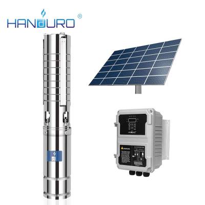 China Family 5m3/h 146m 1300w AC/DC Solar Powered Water Pump Submersible Solar Water Pump Solar System for sale