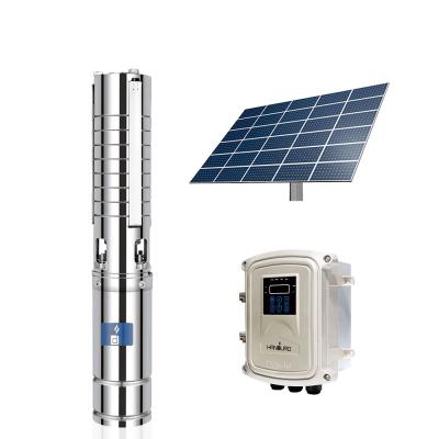 China Irrigation and Agriculture 3 Phase AC/DC Pump Brushless Solar Submersible Solar Water Pump with Stainless Steel Impeller for sale