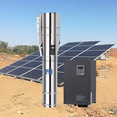 China Smart pahse 2200w 38m submersible three watt submersible pump 36m3/h sp-160xc3 solar water well pumping system /75w/150 battery solar for sale