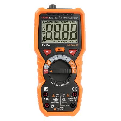 China PEAKMETER RMS Digital Multimeter AC DC Voltage Multimeter True Autorange PM18A PM18A for sale