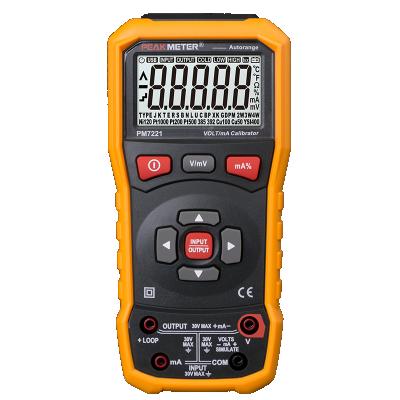 China PEAKMETER Digital PM7221 Voltage mA Calibrator Meter Loop Current Measurement Up To 0.015% High Accuracy PM7221 for sale