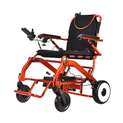 China Outdoor travel light weight Portable wheel chair folding brush electric wheelchair for disabled zu verkaufen