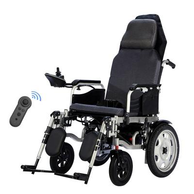 China Tilting High Backrest Recline Brush Motor Power Electric Wheelchair for Handicapped for sale