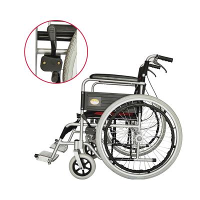 China Multifunction High Back Manual Outdoor Wheelchair Aluminum Alloy Material for sale