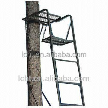 China Steel tube (25*25*1.5mm individual tree support, tree ladder, steel tube support/folding climbing tree support ladder support for sale