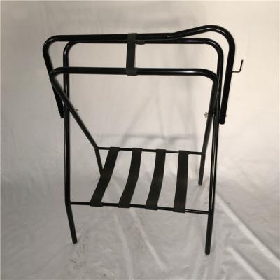 China Western Saddle Floor Type Steel Folding Rack With Black Nylon Horse Saddles Straps Types for sale