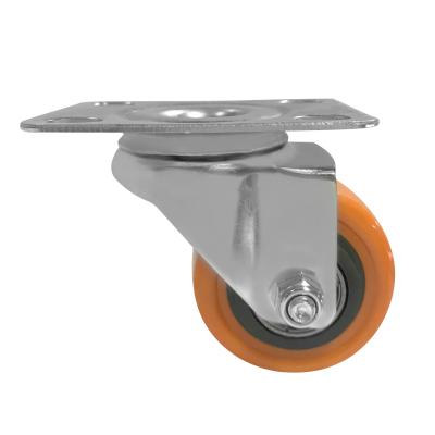 China Industrial And Commercial Machinery Metal Flat Freestanding Spare Parts , Furniture Cabinet Swivel Caster for sale