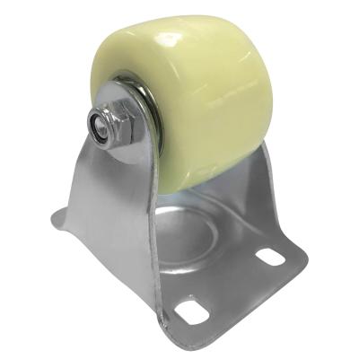 China Durable 2 Inch Industrial Casters Wheels Galvanized Fixed Wheel Caster For Different Auto Equipment for sale