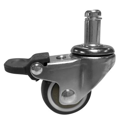 China Flat Free Durable Anti-Pop Steep Swivel Caster Wheel Single Wheel for sale