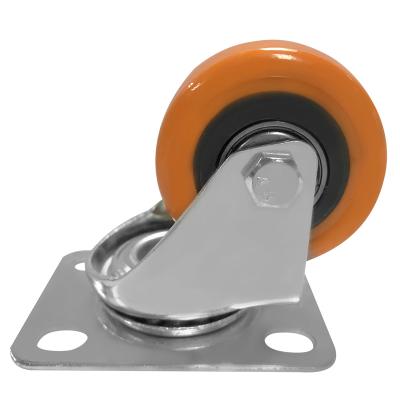 China Industrial And Commercial Machinery Metal Flat Freestanding Spare Parts , Furniture Cabinet Swivel Caster for sale