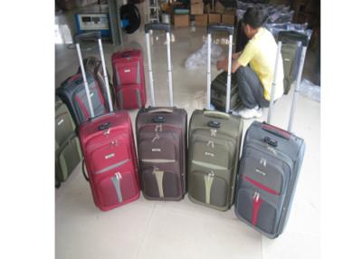 China Colorful SKD Lightweight Trolley Case , 7 Piece 600D Twill Light Luggage For International Travel for sale