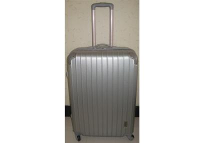 China ABS Hard Shell Carry On Luggage Waterproof Silver ABS Material For Travel for sale