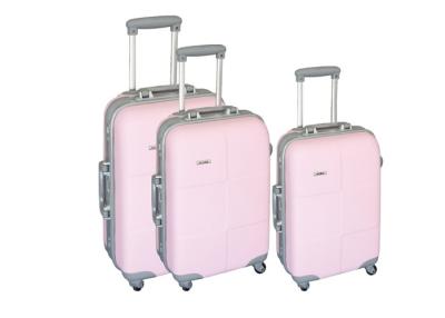 China ABS Oxford Cloth Travel Luggage Sets , Iron Trolley Girly Luggage Sets On Wheels for sale