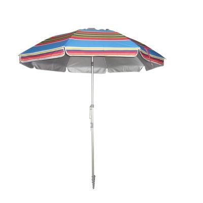 China SPF 50+ Modern Core Vented Straight Beach Umbrella for sale