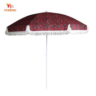 China Popular Outdoor Furniture Tassel Beach Umbrella for sale