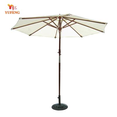 China Outdoor Furniture Indonesia Hardwood Garden Parasol for sale