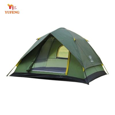 China Double Layer Fiberglass Automatic Quickly And Close Open Camping Tent for sale