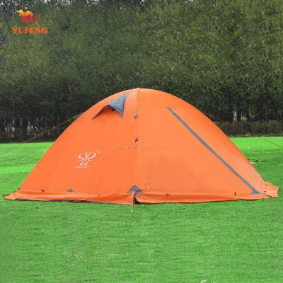 China Travel Camping Double Layer Hiking Mountain Tent With Aluminum Pole for sale