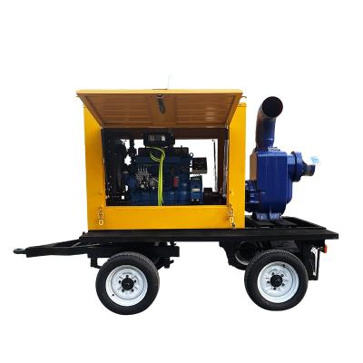 China Industrial Agricultural Irrigation Flood-Resistant Large-Flow High Pressure Diesel Utilities Sewage Pump for sale