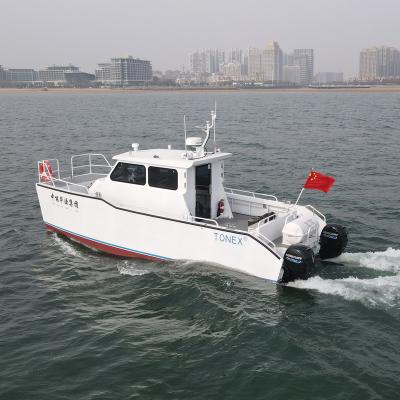 China Guide Forward Boats Customizable Aluminum Alloy Catamaran Luxury Boat 32.5ft / Cheap Operating Yacht for sale