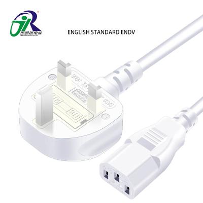 China European Construction Home Appliance Power Cord AC 300V UK 3 Pin Wire 0.75mm2 BS Plug Wire for sale