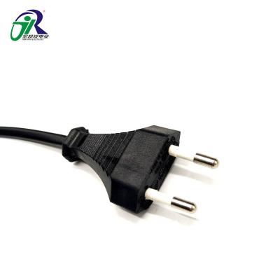 China Construction House Wiring Cable Length 2m H05VV-F 2.5mm2 European AC 2 Pin Plug for sale