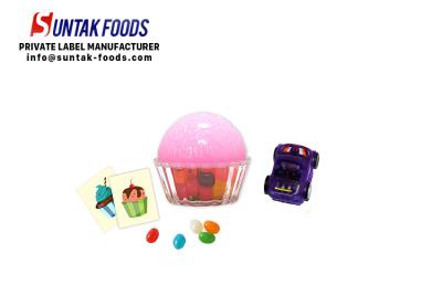 China Colorful tasty confectionery cupcake jelly bean candy for children for sale