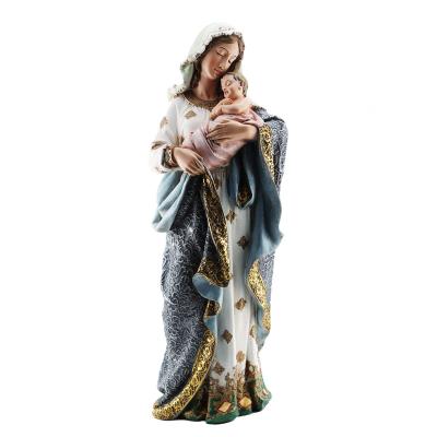 China Wholesale Custom High Quality Europe Catholic Mother Mary and Baby Jesus Statue for Sale for sale