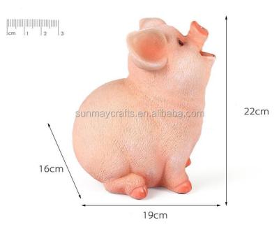 China Wholesale Resin Handmade Lovely Pig Alibaba Piggy Bank For Sale for sale