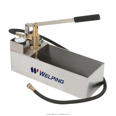 China Welping Manual Pressure Pump Bar 60 Bucket 12L Pressure Gauge Stainless Steel 860 PSI for sale