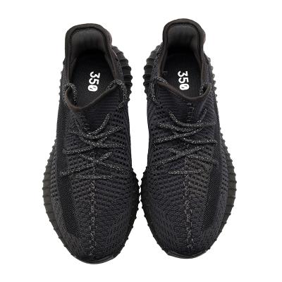 China Flexible Stylish Breathable Knit Fabric Upper Mens Sports Shoes for sale