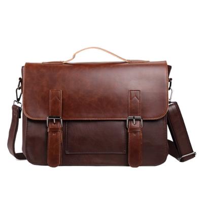 China Waterproof 2021 Hot Products PU Men's Shoulder Bag Diagonal Luxury Business Casual Bag for sale