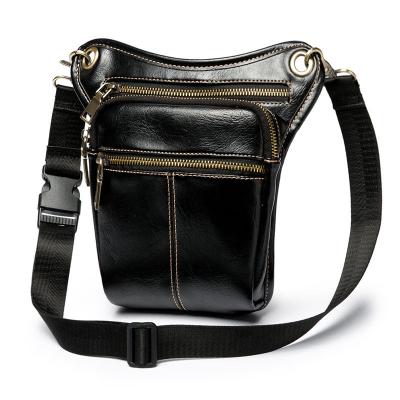 China Fashion Men's Vintage High-End Custom PU Leather Messenger Bag Court-distance Travel Anti-theft Diagonal Bag for sale