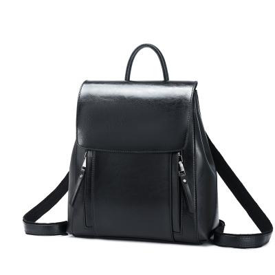 China Waterproof Fashion Backpack Woman Leather Backpack Genuine Leather Bags for sale