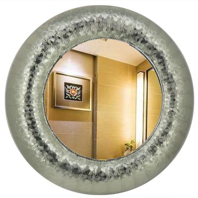 China 2019 New Product Hand Made Metal Frame Decorative Round Wall Mirror for sale