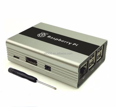 China Raspberry pi compatible raspberry pi 2 aluminum alloy case aluminum alloy raspberry pi 3 silver metal shell B+ for sale