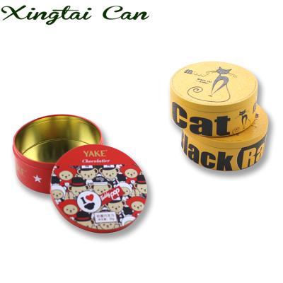 China Candy Around Small Tin Can For Candy Packaging, Candy Tin Cans For Food Canning for sale