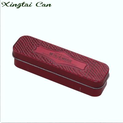 China Schools & Desks Free Sample, Custom Cheap Hinged Lid Pen Gift Tin Metal Pencil Case For School for sale