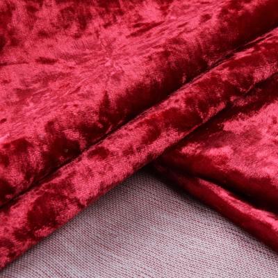 China Velvet Upholstery Fabrics Super Soft Crushed Polyester 145 To 320cm Width Waterproof for sale