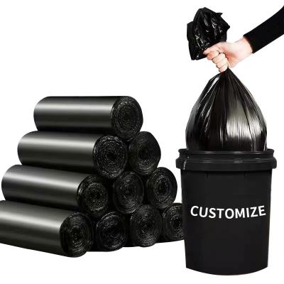 China Size Disposable Quality Black Garbage Bag LDPE Plastic Waste Bag Suitable For Anywhere for sale