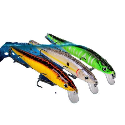 China Luminous ABS Plastic Minnow Groundbaits Fishing Tackle Carp Fishing Lures Wobblers Crankbait Artificial Hard Lures Fishing Lure PESCA Plastic Bait for sale