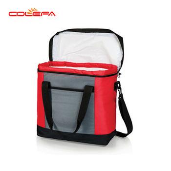 China Waterproof Customize Oversized Thermal Insulated Multi-Compartment Polyester Wine Cooler Carrier Bag Aluminum Foil Picnic Cooler Lunch Bag for sale