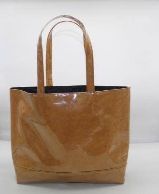 China Wholesale Custom OEM Women Promotion Zipper Gusset PVC Coating PU Leather Handbag for sale