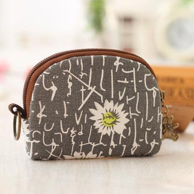 China Custom Navy Blue Dome Cosmetic Medium Case Cute Polyester Pouch Makeup Cosmetic Bag Make Up Cosmetic Bag Women for sale