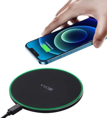 China Wireless charging the 1 HORA QC3.0 5W/7.5W/10W mobile phone wireless charger fast charging for IP/SA/xm/hw for sale