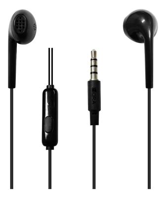 China Noise Canceling Microphone 1HORA Stereo Bass Earphone 3.5mm In-Ear Sport In Ear Wired Headphones With Mic for sale