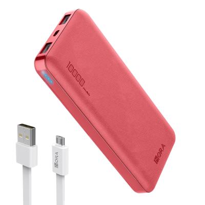 China Portable Charger Powerbank 10000 Mah Powerbank Led External Battery Fast Power Bank Support 1HORA 10000mah Charging For Phone for sale