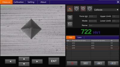 China VicPad portable vickers hardness tester Software with Touch Panel for sale