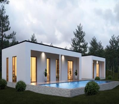 China Modern luxury high quality prefab villa use steel house for sale