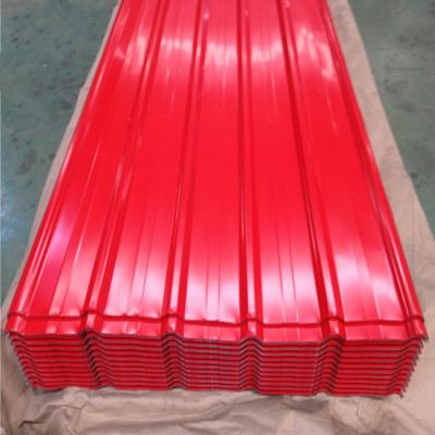 China Flange Plate Africa Market Color Galvanized Corrugated Steel Roofing Sheet For Shop for sale